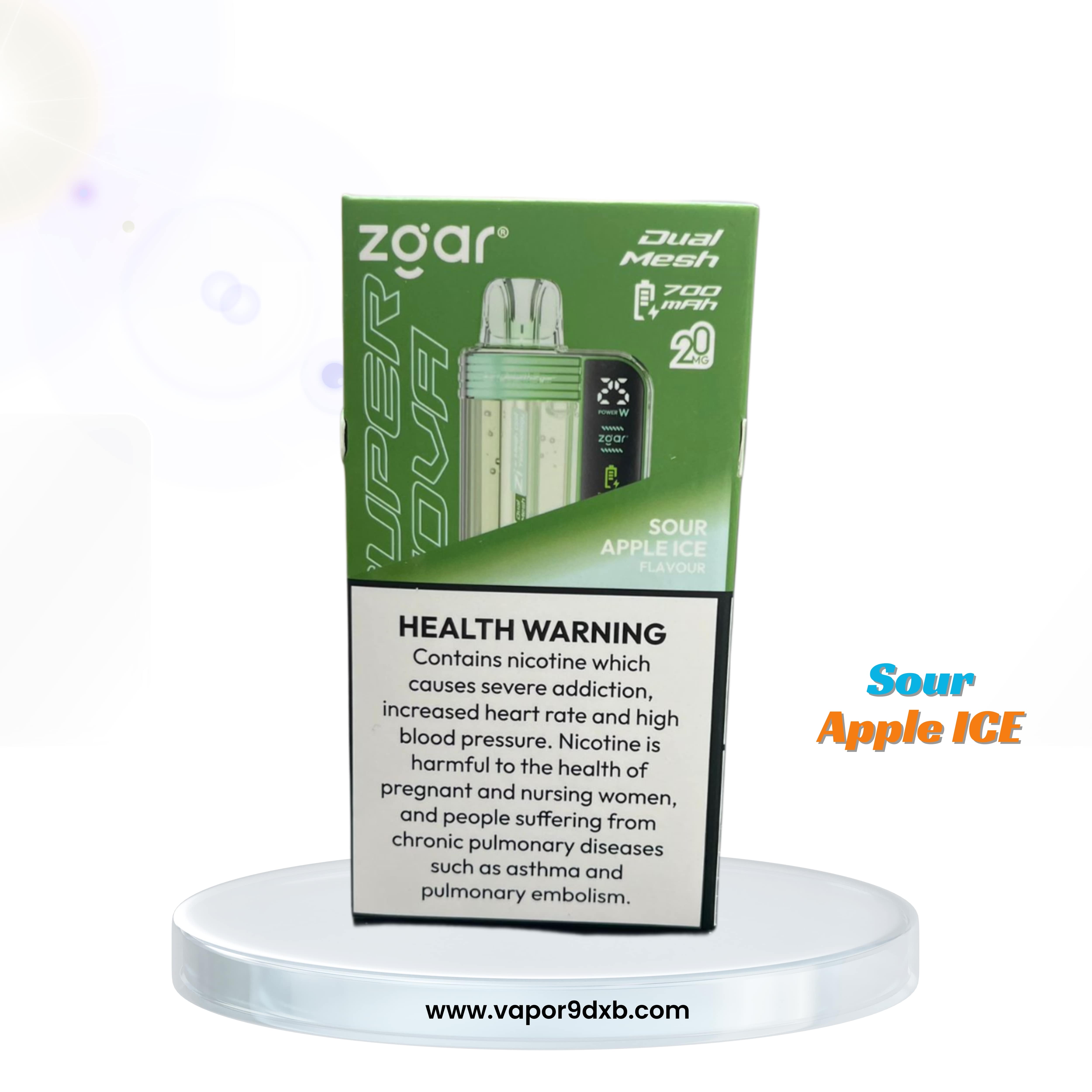 ZGAR Supernova 30000 Puffs 2% (20mg) 18ml Disposable Vape | Buy in Dubai flavor image