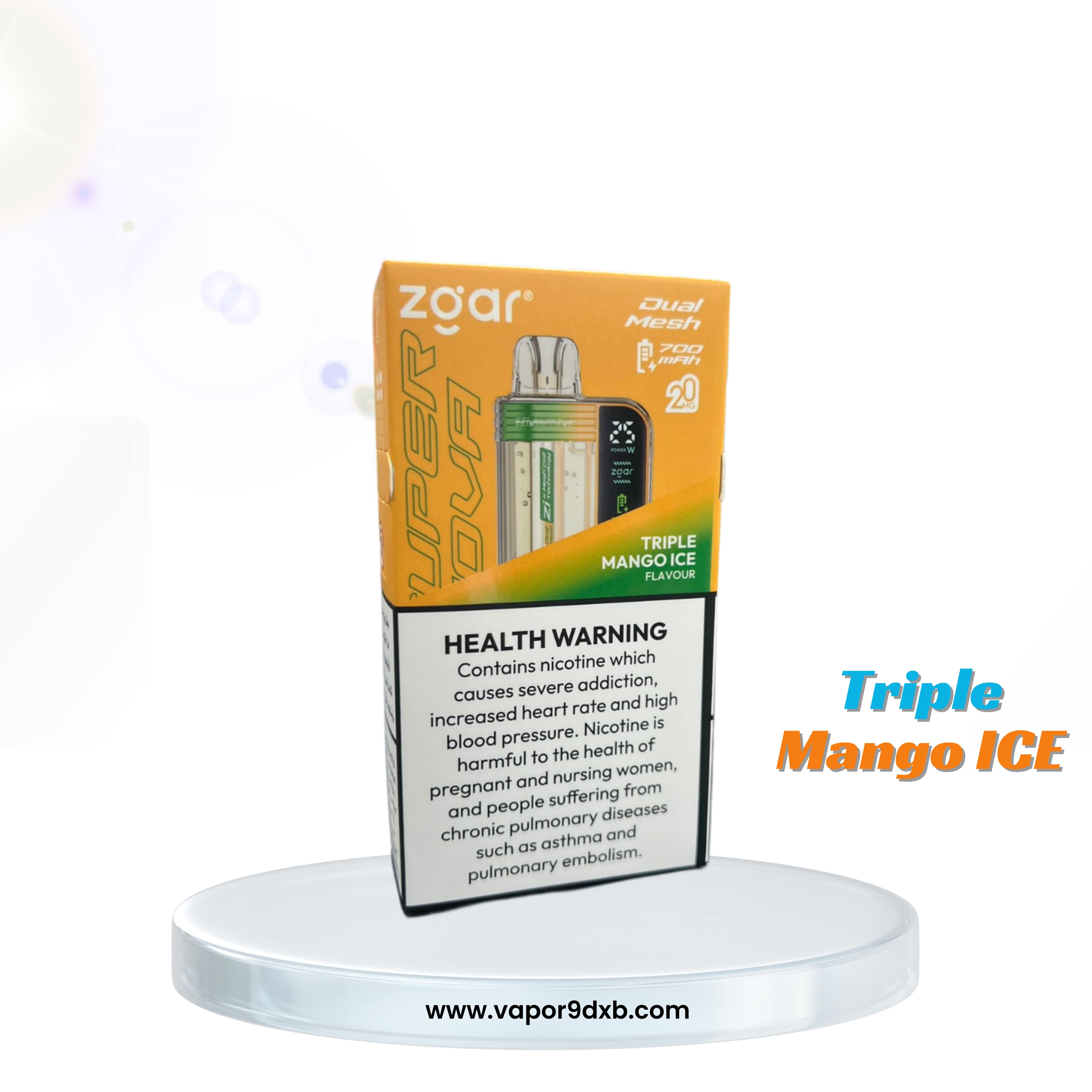 ZGAR Supernova 30000 Puffs 2% (20mg) 18ml Disposable Vape | Buy in Dubai flavor image