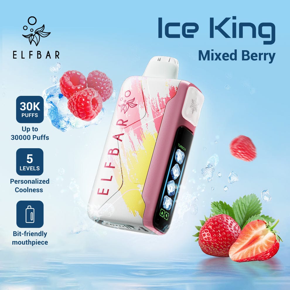 ELFBAR Ice King 30K Disposable Vape – 30,000 Puffs, 5% Nicotine, 20ml flavor image