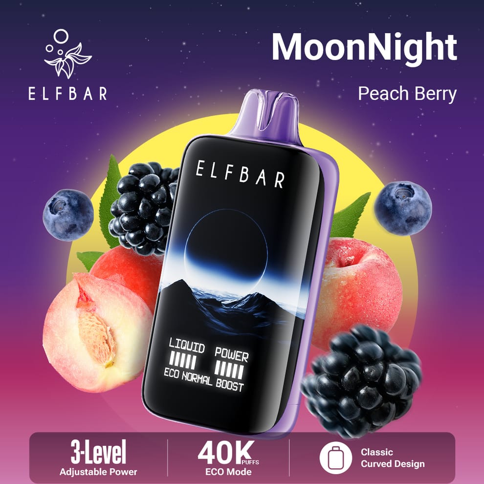 Elfbar Moonnight 40K Puffs Disposable Vape – 50mg/5% Nicotine – Dubai Edition flavor image
