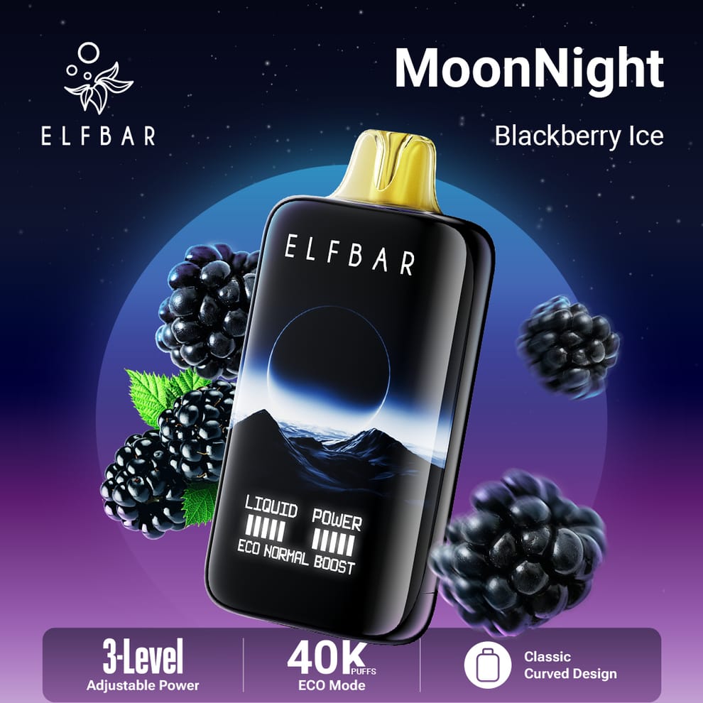 Elfbar Moonnight 40K Puffs Disposable Vape – 50mg/5% Nicotine – Dubai Edition flavor image