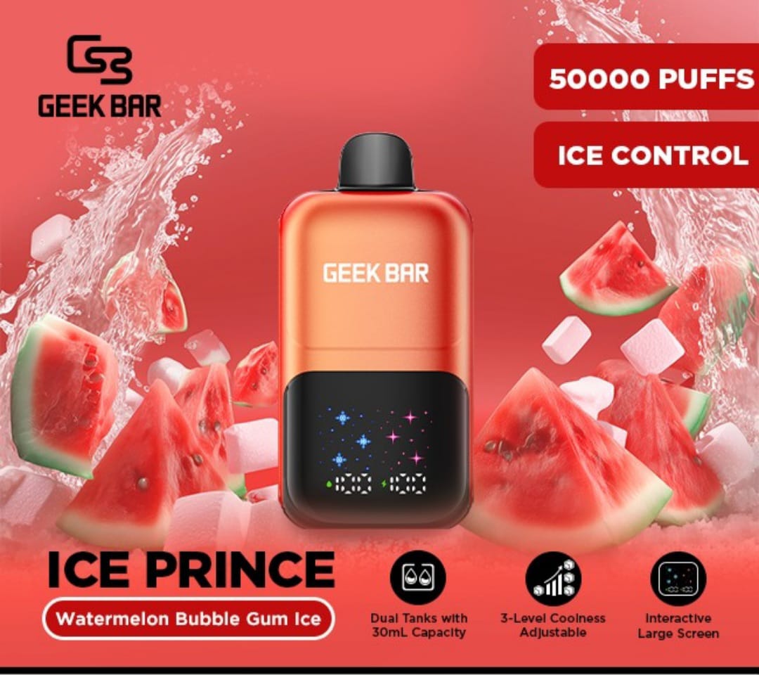 Geek Bar Ice Prince 50,000 Puffs Disposable Vape 50mg in Dubai UAE flavor image
