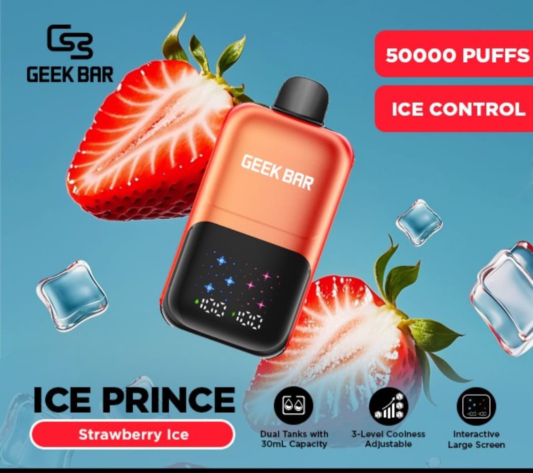 Geek Bar Ice Prince 50,000 Puffs Disposable Vape 50mg in Dubai UAE flavor image