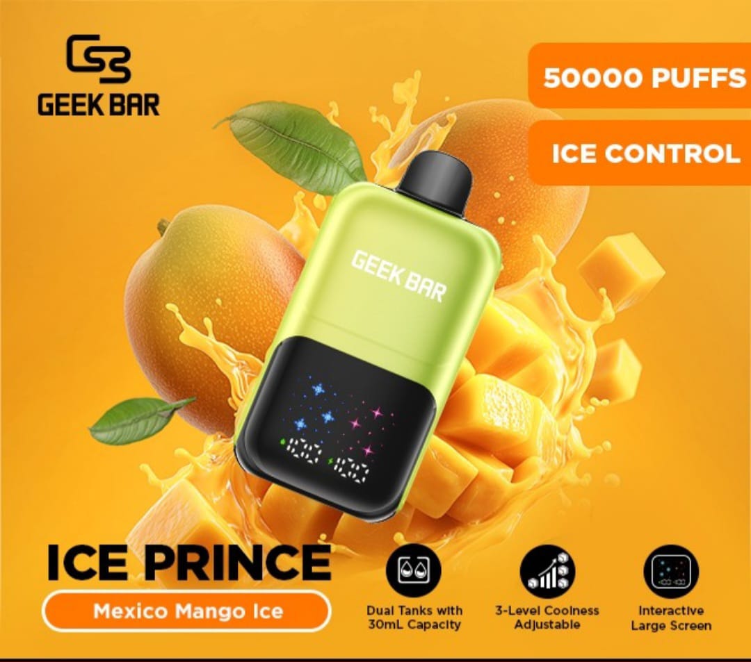 Geek Bar Ice Prince 50,000 Puffs Disposable Vape 50mg in Dubai UAE flavor image