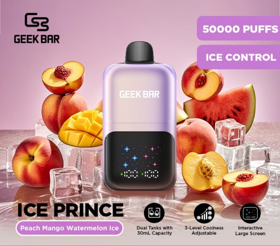 Geek Bar Ice Prince 50,000 Puffs Disposable Vape 50mg in Dubai UAE flavor image