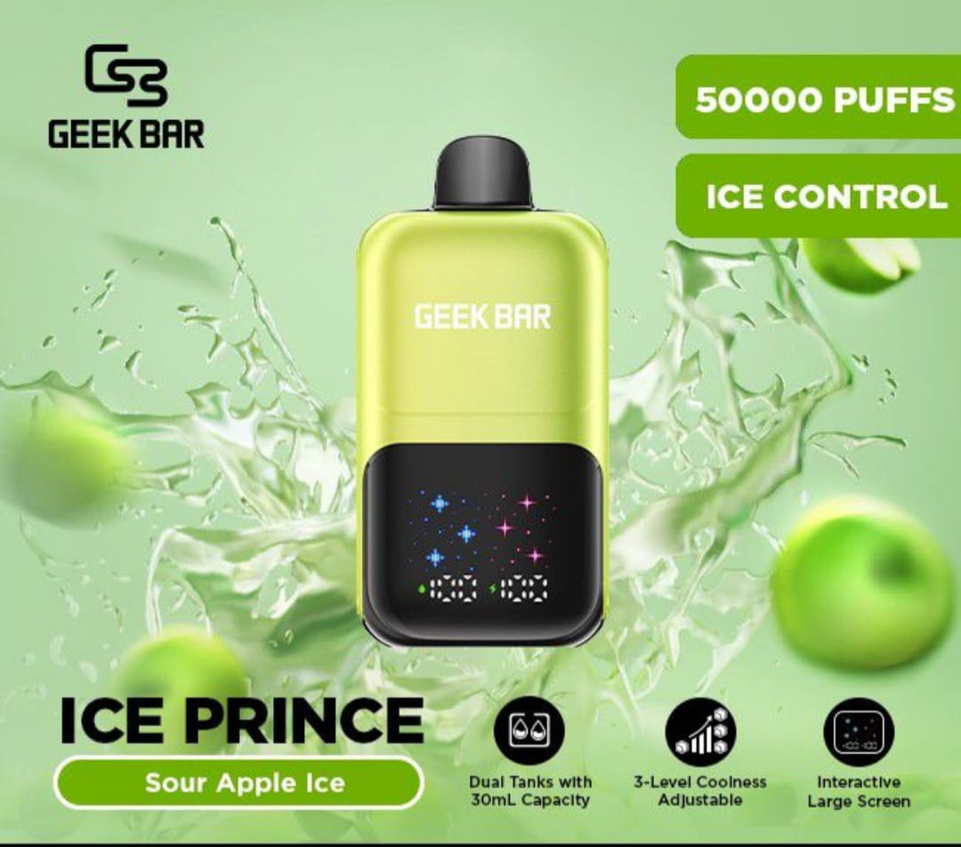 Geek Bar Ice Prince 50,000 Puffs Disposable Vape 50mg in Dubai UAE flavor image