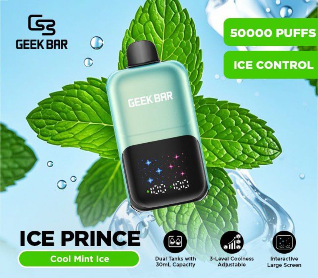 Geek Bar Ice Prince 50,000 Puffs Disposable Vape 50mg in Dubai UAE flavor image