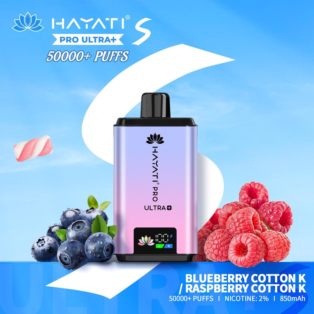 Hayati Pro Ultra+ 50000 Puffs Disposable Vape 50mg in Dubai UAE flavor image