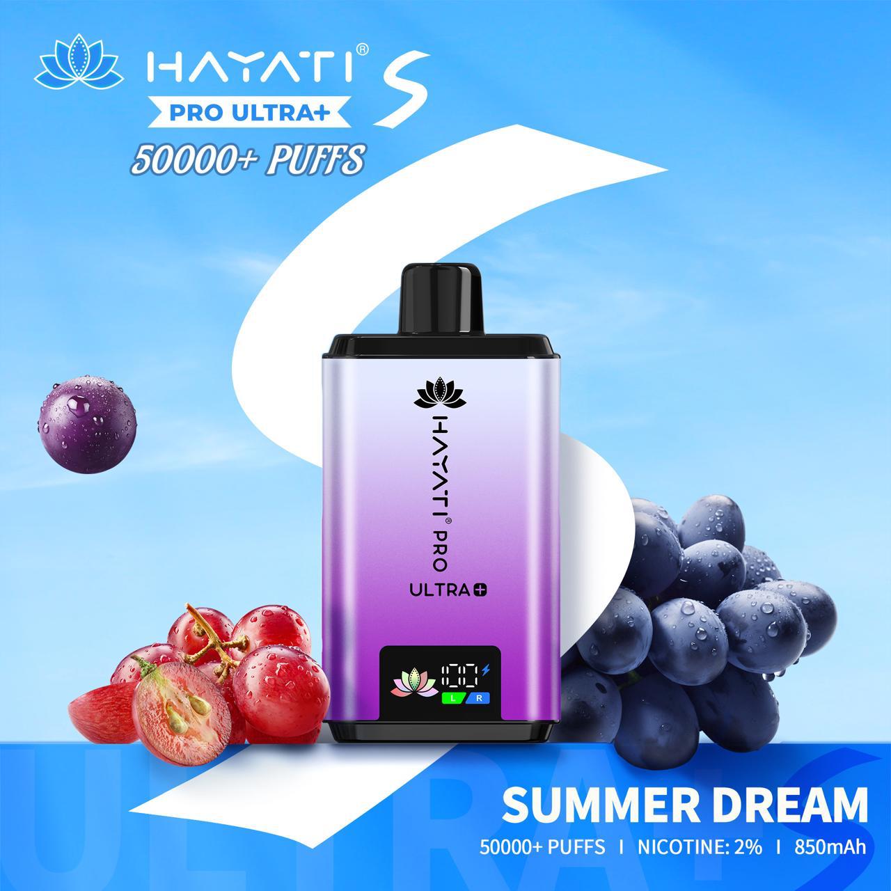 Hayati Pro Ultra+ 50000 Puffs Disposable Vape 50mg in Dubai UAE flavor image